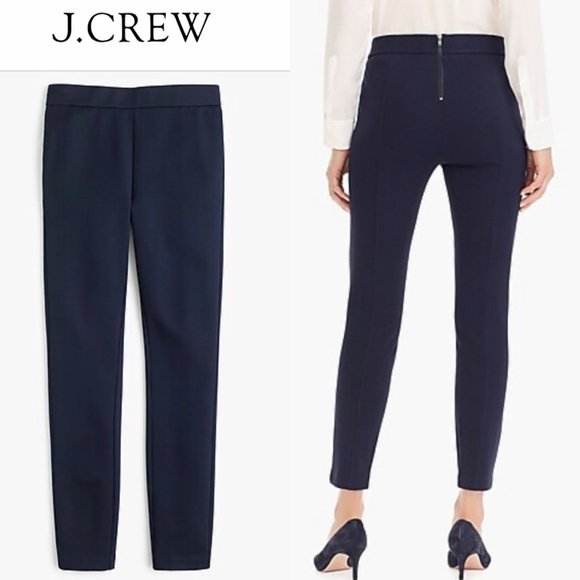J. Crew Pants - J. CREW Navy Stretch Ponte Pixie Pants